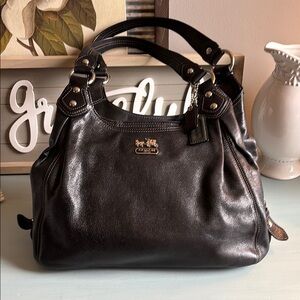 Coach Black Leather Handbag